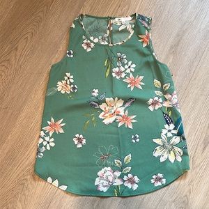 DR2 Floral Spring Sleeveless Blouse Women’s XS Extra Small